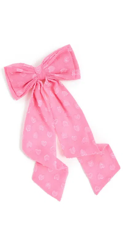 Loveshackfancy Lorna Bow Barette Carnation Hearts