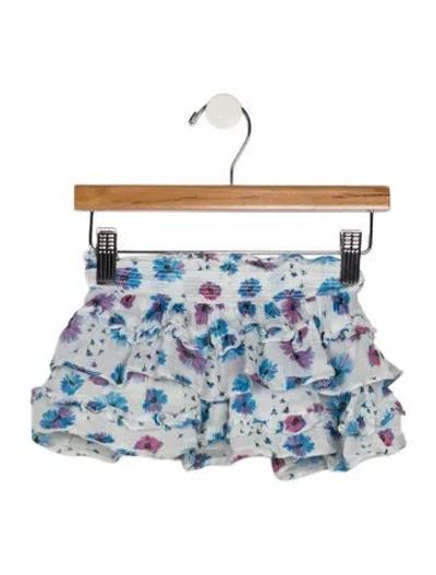 Pre-owned Loveshackfancy Babies' Love Shack Fancy Kids Skirt In Blue