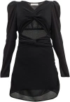 Loveshackfancy Nanita Womens Cut-out Short Mini Dress In Black