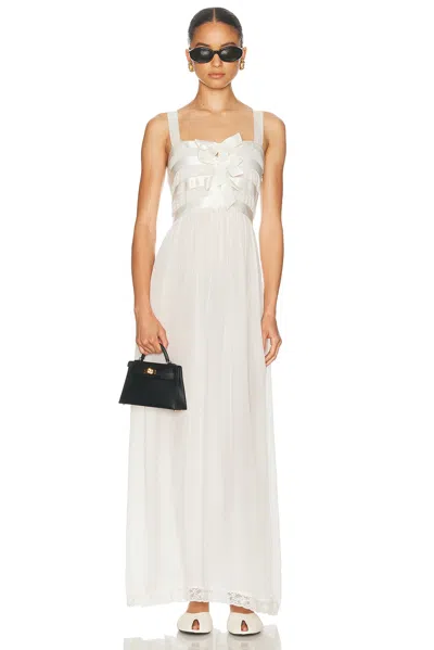 Loveshackfancy Lovelace Dress In White