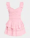 Loveshackfancy Lovine Smocked Cotton Minidress