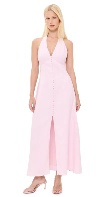 Loveshackfancy Lovis Linen Maxi Dress In Pink