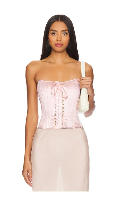 Loveshackfancy Lucarelli Top In 핑크 펄
