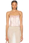 Loveshackfancy Lucarelli Top In Pink Pearl