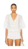 Loveshackfancy Lucce Top Optic White