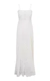 Loveshackfancy Lucina Sheer Cotton Dress In White