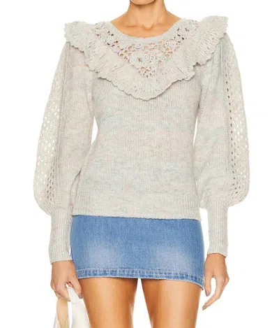 Loveshackfancy Luellan Sweater In Summer Sage In Multi