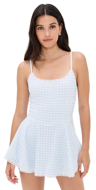 Loveshackfancy Lunella Dress Beachside Blue