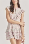 Loveshackfancy Lunetta Dress Petunia Pink In Multi