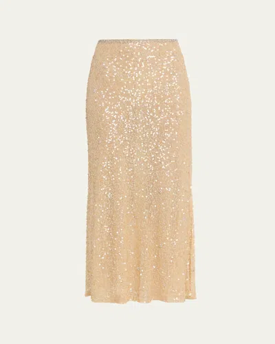 Loveshackfancy Lyndy Embellished Midi Skirt