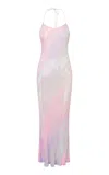 Loveshackfancy Lyrielle Beaded Maxi Dres In Pink