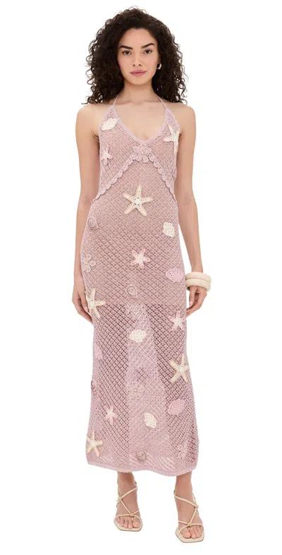 Loveshackfancy Macie Dress Lavender Orchid In Pink