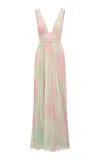 Loveshackfancy Madeleine Ombre Chiffon Maxi Dress