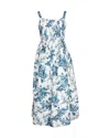 Loveshackfancy Majory Midi Frock Dress In Floral Print Cotton In Multi
