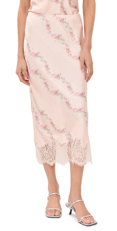 LOVESHACKFANCY MALINA SKIRT APRICOT MEDLEY