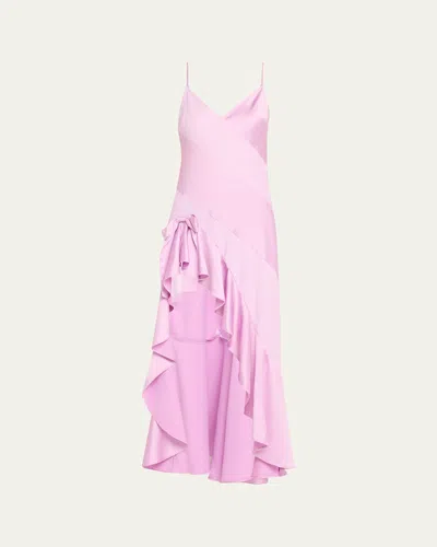 Loveshackfancy Mallee High-low Dress In English Lavender