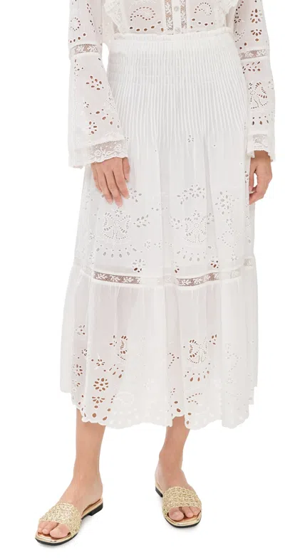 Loveshackfancy Mallow Skirt White