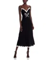 Loveshackfancy Manuela Lace Trim Maxi Slipdress In Black