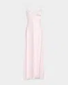 Loveshackfancy Manuela Satin Polka Dot Maxi Slip Dress