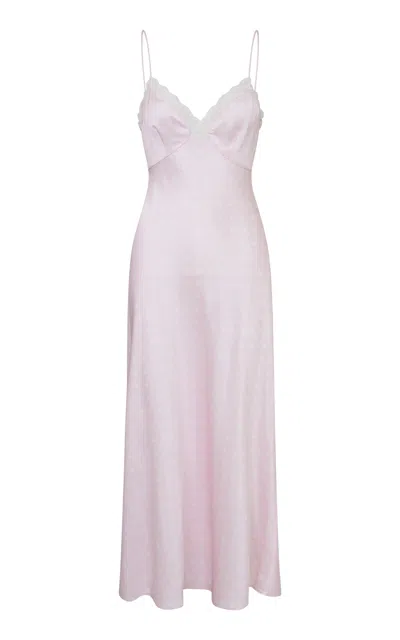Loveshackfancy Manuela Sheer Maxi Dress In Light Pink