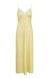 Loveshackfancy Manuela Sheer Maxi Dress In Yellow