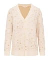 Loveshackfancy Mar Wool Celestial Jacquard Cardigan In Neutral