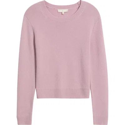Loveshackfancy Maribelle Cashmere Pullover Sweater In Purple