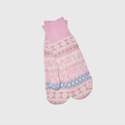 Loveshackfancy Marnella Mittens In Peach Dream In Pink