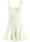 Loveshackfancy Maryanne Knitted Mini Dress In Ivory