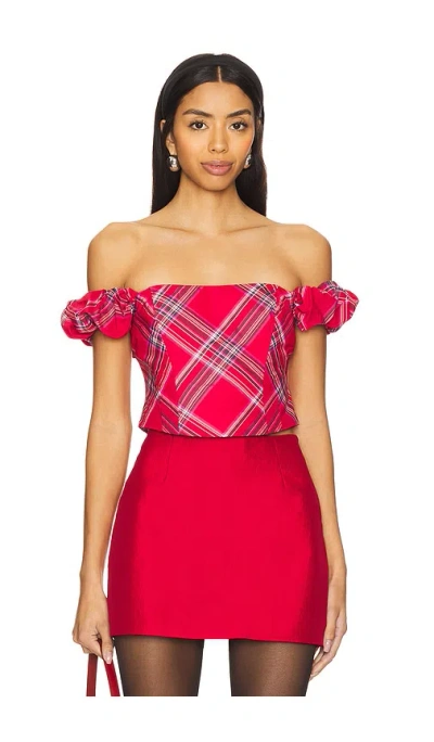 Loveshackfancy Oberteil Maryjane In Red
