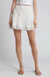 Loveshackfancy Melissa Mini Skirt In Bright White In Neutral