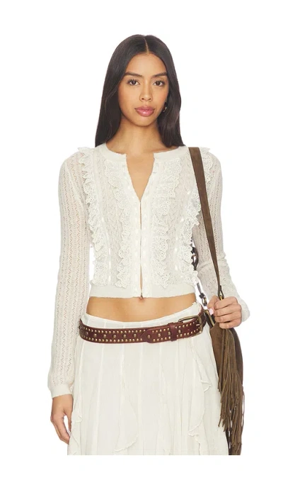 Loveshackfancy Melisse Cardigan In White