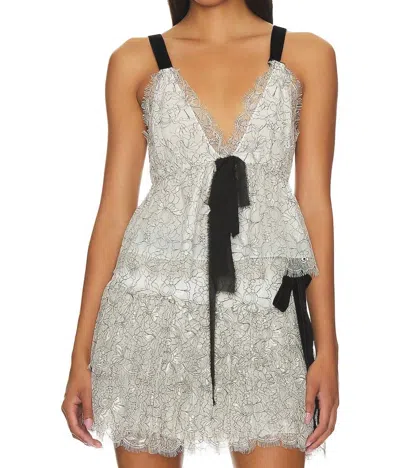 LOVESHACKFANCY MENDES TOP IN WHITE SILHOUETTE