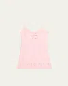 Loveshackfancy Meva Lace Trim Sleeveless Minidress In Strawberry Spritz