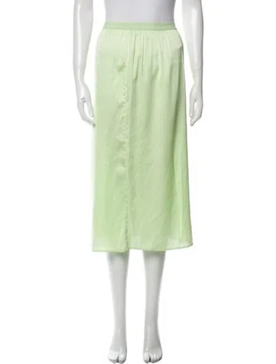 Pre-owned Loveshackfancy Midi Length Skirt In Green