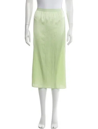 Pre-owned Loveshackfancy Midi Length Skirt In Green