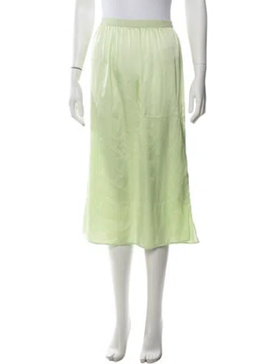 Pre-owned Loveshackfancy Midi Length Skirt In Green