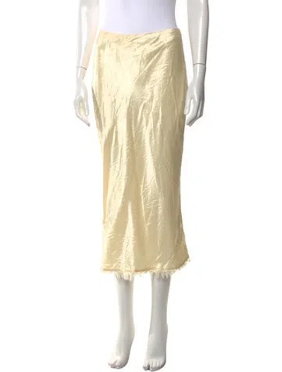 Pre-owned Loveshackfancy Midi Length Skirt In Neutral