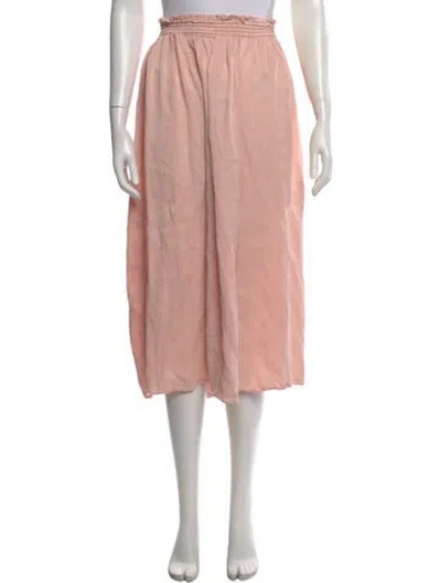 Pre-owned Loveshackfancy Midi Length Skirt In Neutral