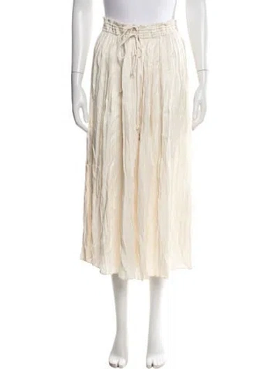Pre-owned Loveshackfancy Midi Length Skirt In Neutrals