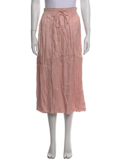 Pre-owned Loveshackfancy Midi Length Skirt In Pink