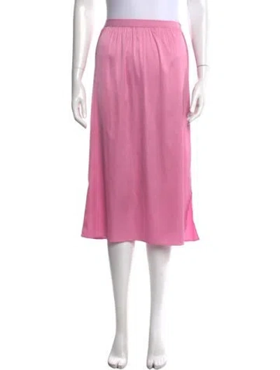Pre-owned Loveshackfancy Midi Length Skirt In Pink