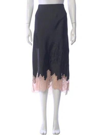 Pre-owned Loveshackfancy Midi Length Skirt W/ Tags In Blue