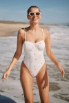 Loveshackfancy Mina One-piece Swimsuit In White