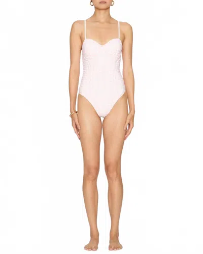 Loveshackfancy Brooksie Swimsuit In Neutral
