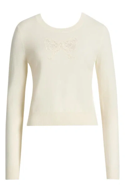 Loveshackfancy Mingley Wool And Cashmere Sweater In White