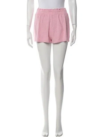 Pre-owned Loveshackfancy Mini Shorts In Pink