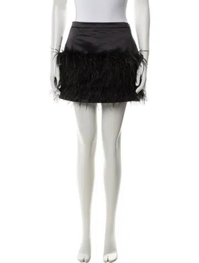 Pre-owned Loveshackfancy Mini Skirt In Black