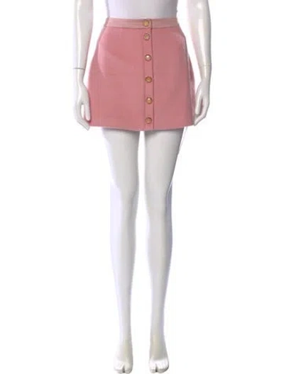 Pre-owned Loveshackfancy Mini Skirt In Pink