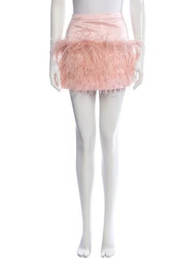 Pre-owned Loveshackfancy Mini Skirt In Pink